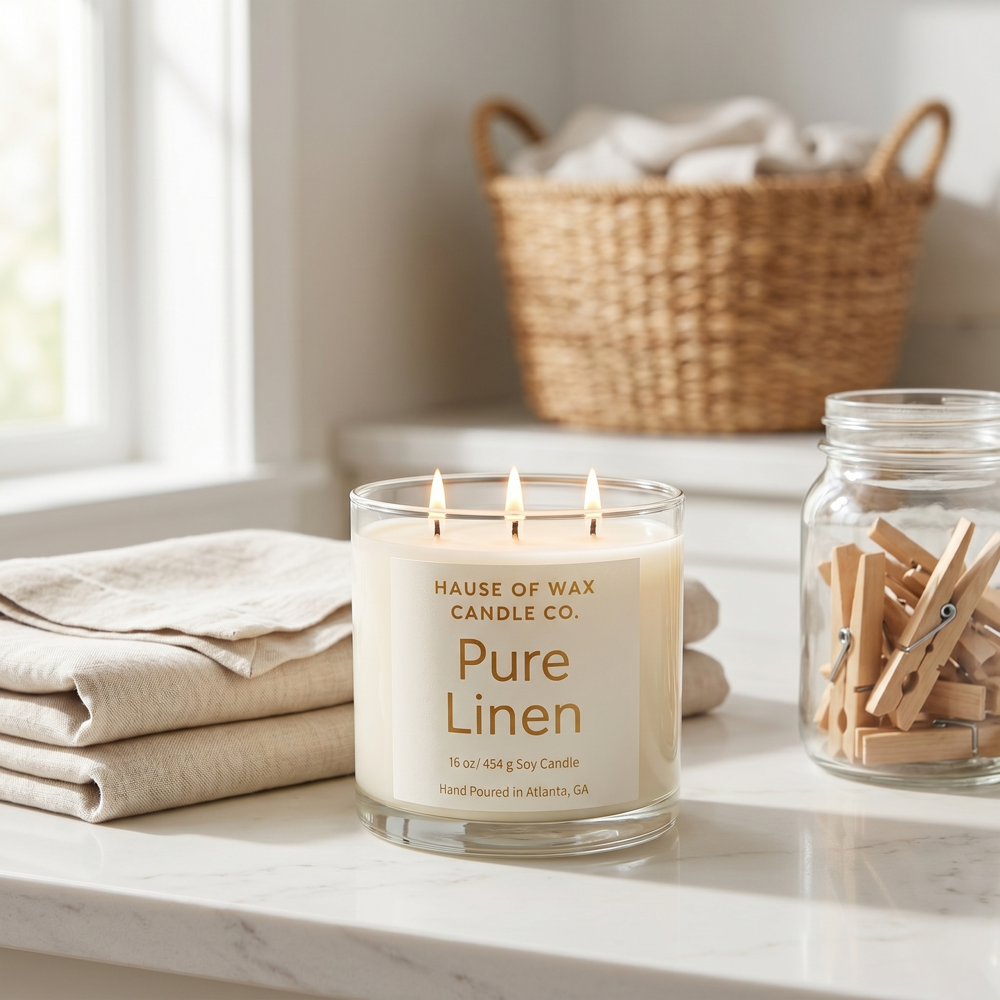 Pure Linen Candle
