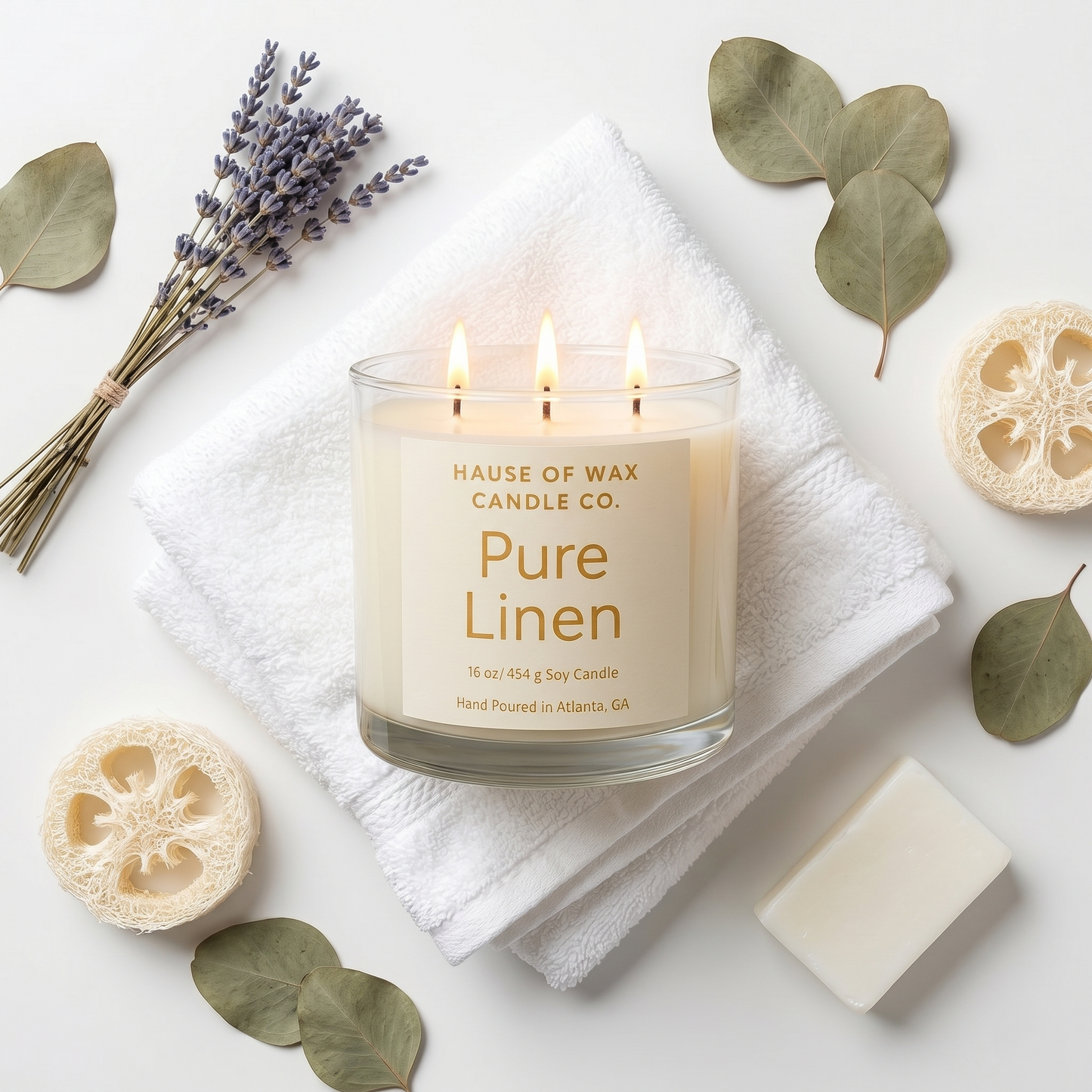 Pure Linen Candle